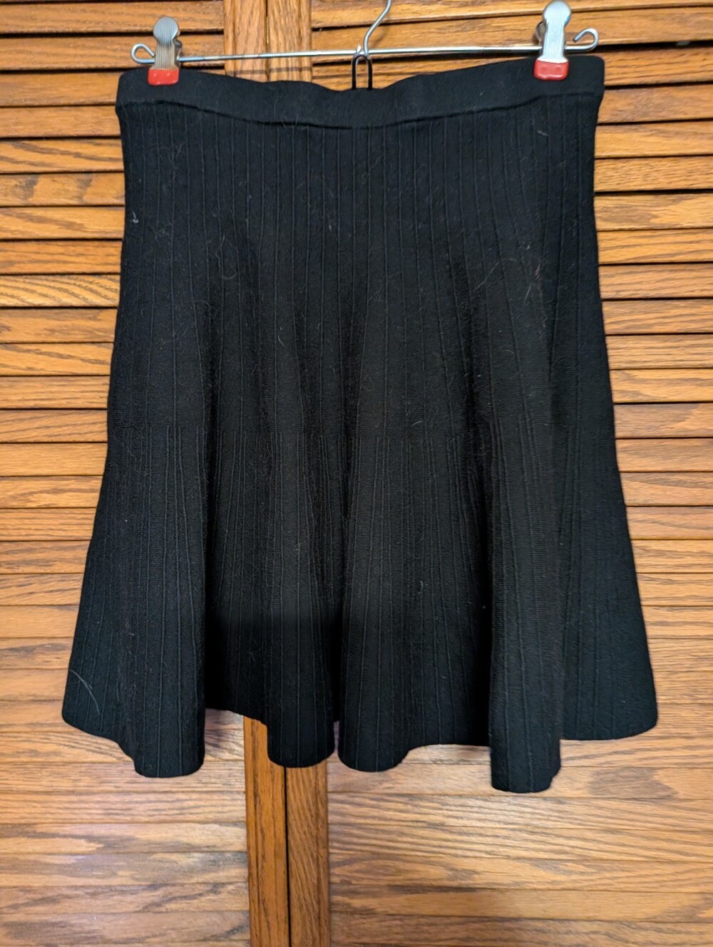 Chelsea & Theodore Classic Black Flared Women's Skirt Size Medium